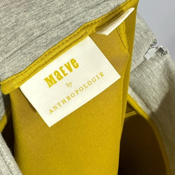 Maeve by Anthropologie grey swing scuba midi skirt size 10 - Picture 6 of 7